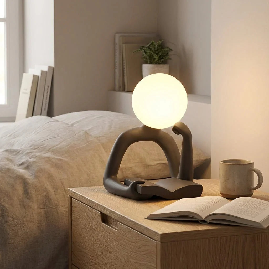 Table Lamp | Modern Sculptural Design | Premium Resin & USB-Powered