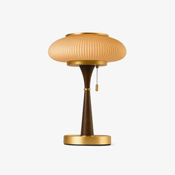 Table Lamp | Mushroom Glass Shade & Warm Diffused Light