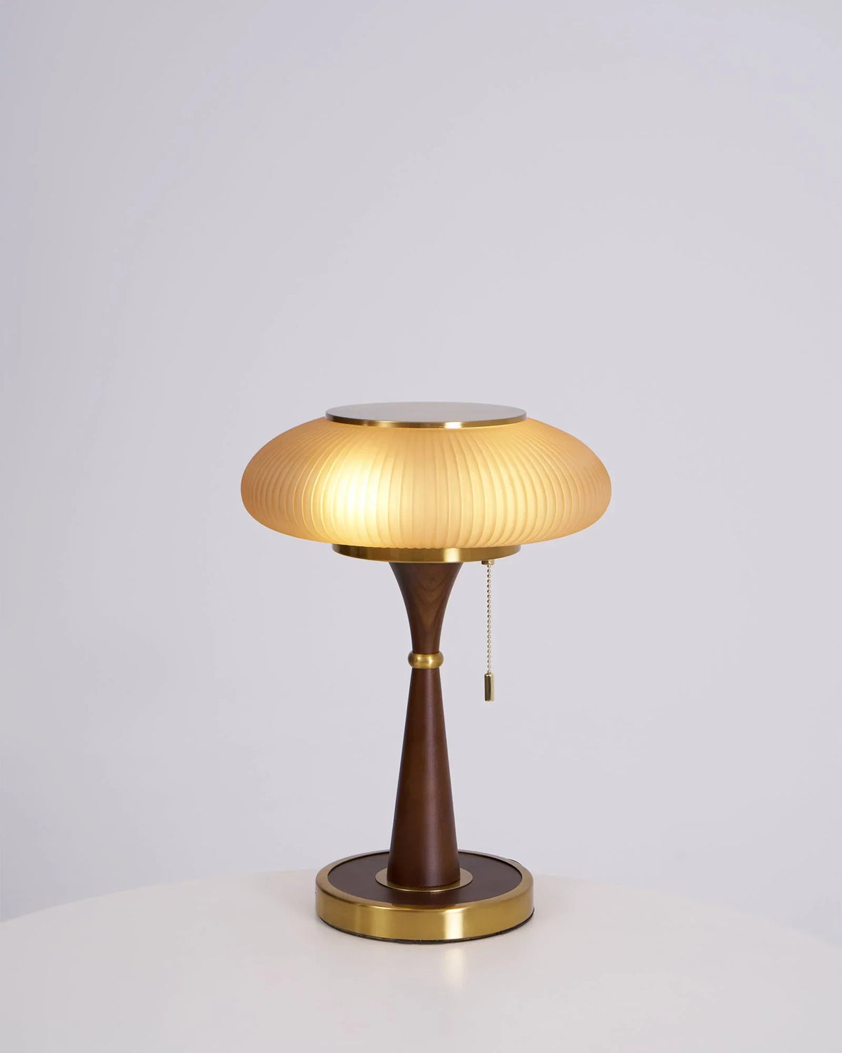 Table Lamp | Mushroom Glass Shade & Warm Diffused Light