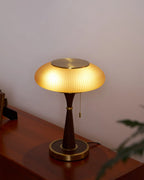 Table Lamp | Mushroom Glass Shade & Warm Diffused Light
