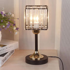 Table Lamp | Nordic Crystal & Warm Ambient Lighting | Round & Square Shades