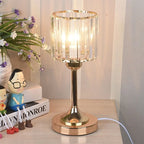 Table Lamp | Nordic Crystal & Warm Ambient Lighting | Round & Square Shades