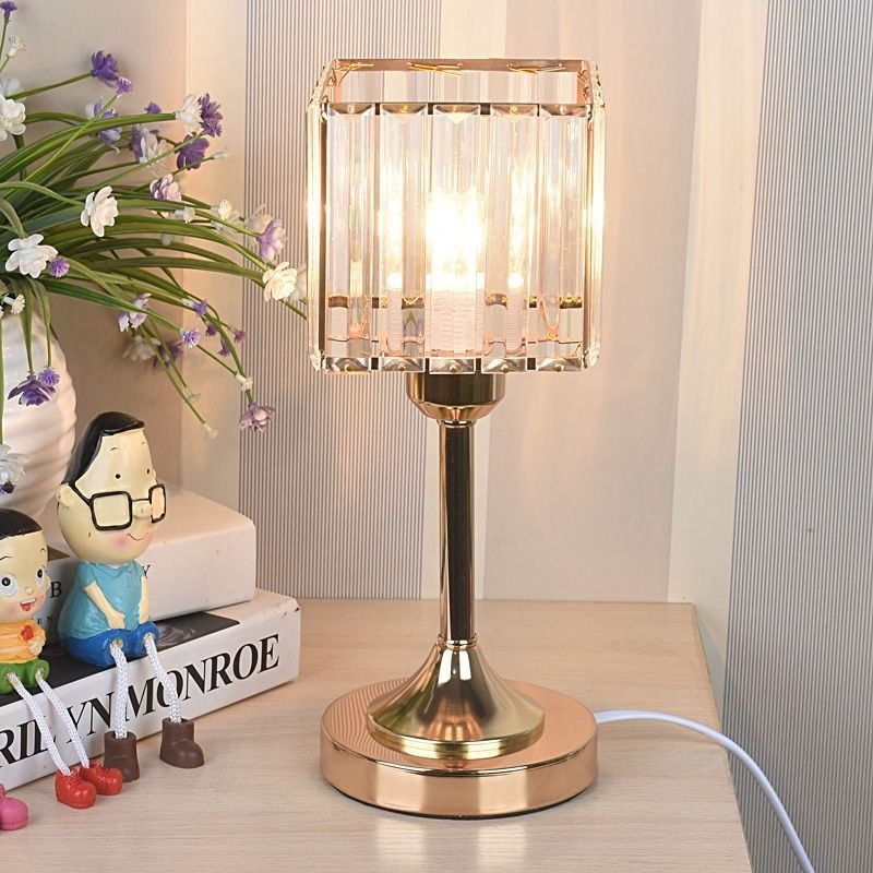 Table Lamp | Nordic Crystal & Warm Ambient Lighting | Round & Square Shades