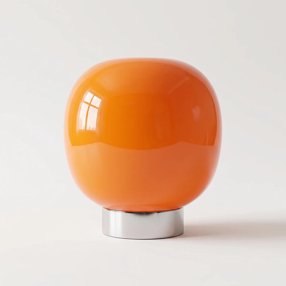 Table Lamp | Orange Glass | Dimmable 3-Color LED USB Powered