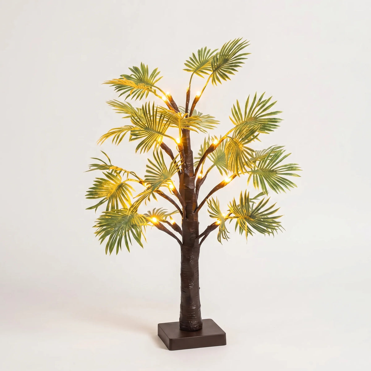 Table Lamp | Palm-Tree Silhouette Warm LED & Battery-Operated | 55 cm