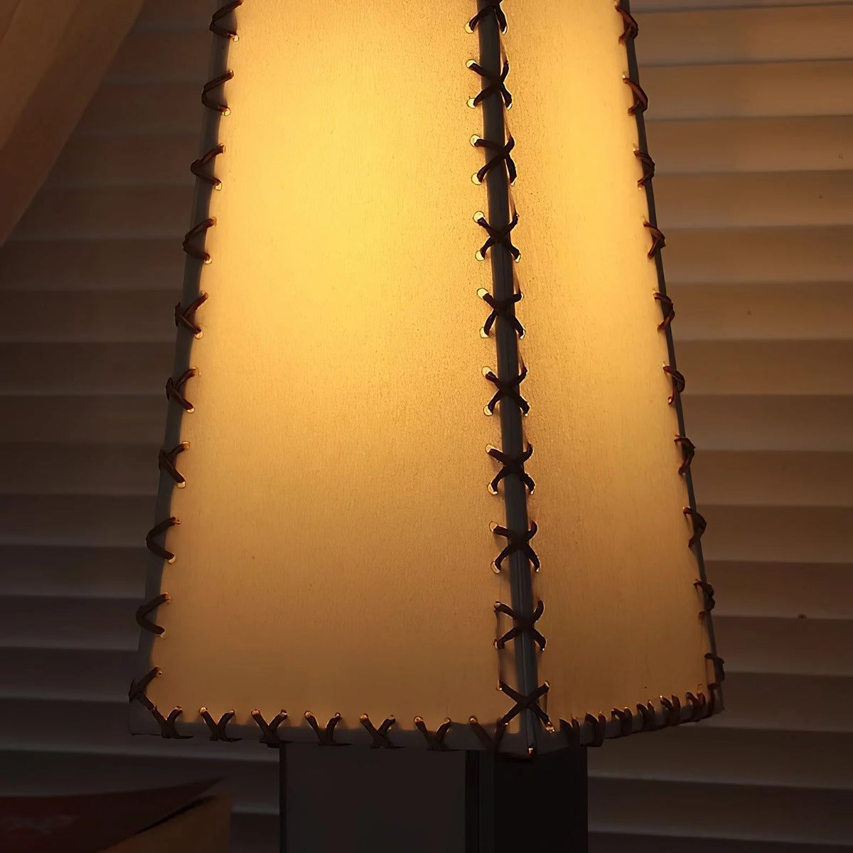 Table Lamp | Parchment Shade & Walnut Base