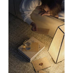 Table Lamp | Parchment Shade & Walnut Base