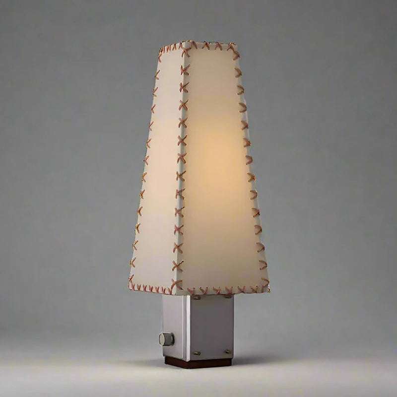 Table Lamp | Parchment Shade & Walnut Base
