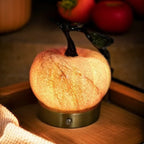 Table Lamp | Pumpkin-Shaped Glass & Touch Control | USB Powered