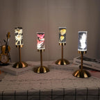 Table Lamp | Real Preserved Flowers & Rechargeable