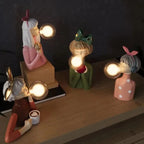 Table Lamp | Resin & Glass Warm Ambient Light | 29 x 25 cm