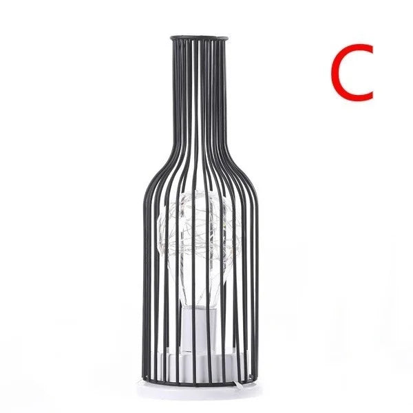 Table Lamp | Retro Hollow Iron & Ambient Glow | E27 Bulb