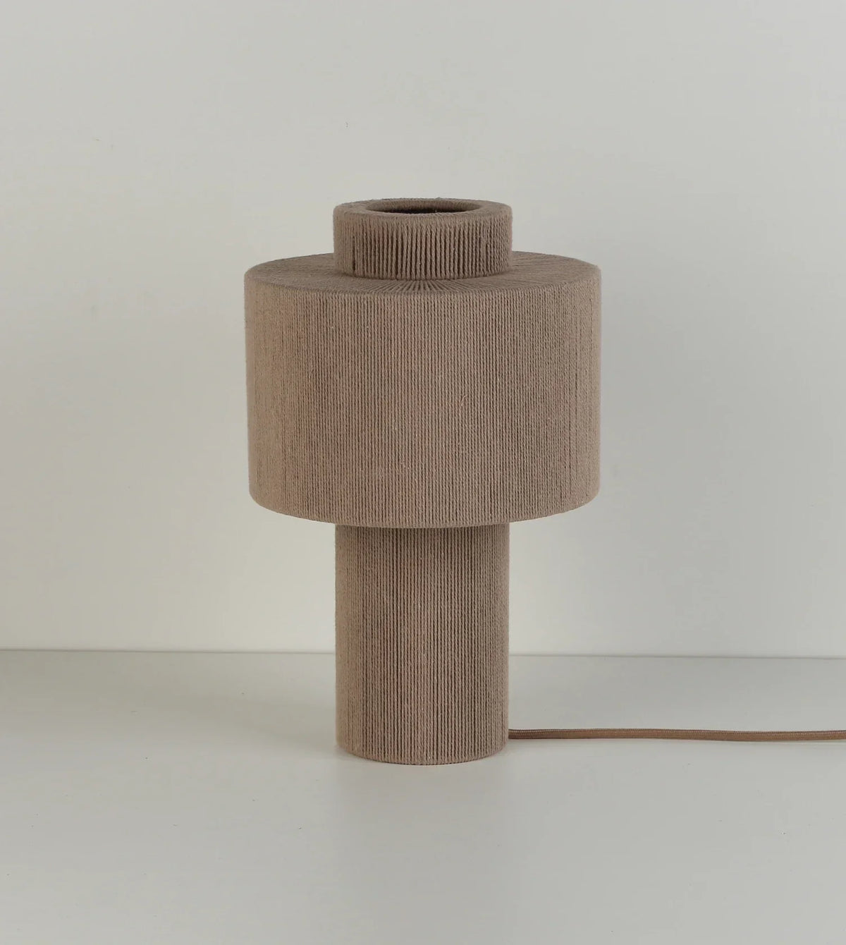 Table Lamp | Ribbed Cotton Shade | Warm Ambient Light | 25 × 39.3 cm
