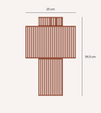 Table Lamp | Ribbed Cotton Shade | Warm Ambient Light | 25 × 39.3 cm