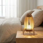 Table Lamp | Rocket Silhouette & Warm Ambient Light & Handcrafted Beech Wood