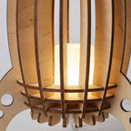 Table Lamp | Rocket Silhouette & Warm Ambient Light & Handcrafted Beech Wood