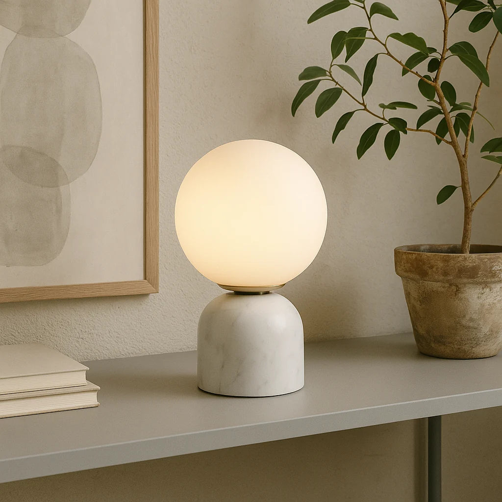 Table Lamp | Scandinavian Minimalist & Sustainable Materials | Warm Ambient LED