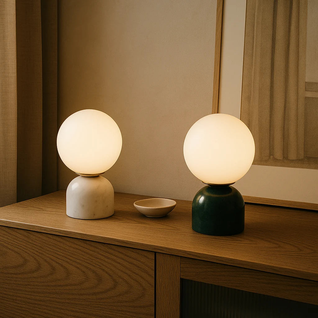 Table Lamp | Scandinavian Minimalist & Sustainable Materials | Warm Ambient LED