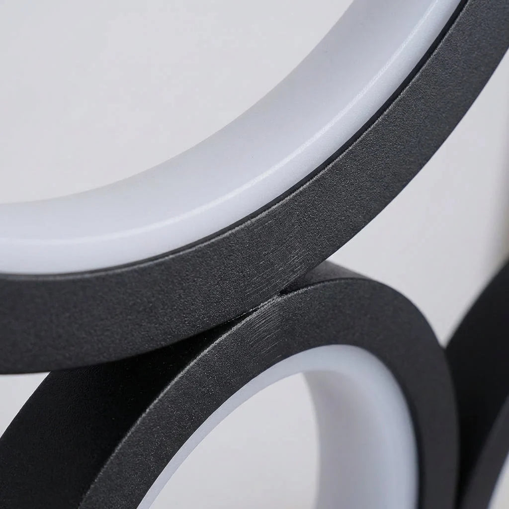 Table Lamp | Sculptural Ring & Stepless Dimming | 18 x 48 cm