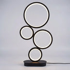 Table Lamp | Sculptural Ring & Stepless Dimming | 18 x 48 cm