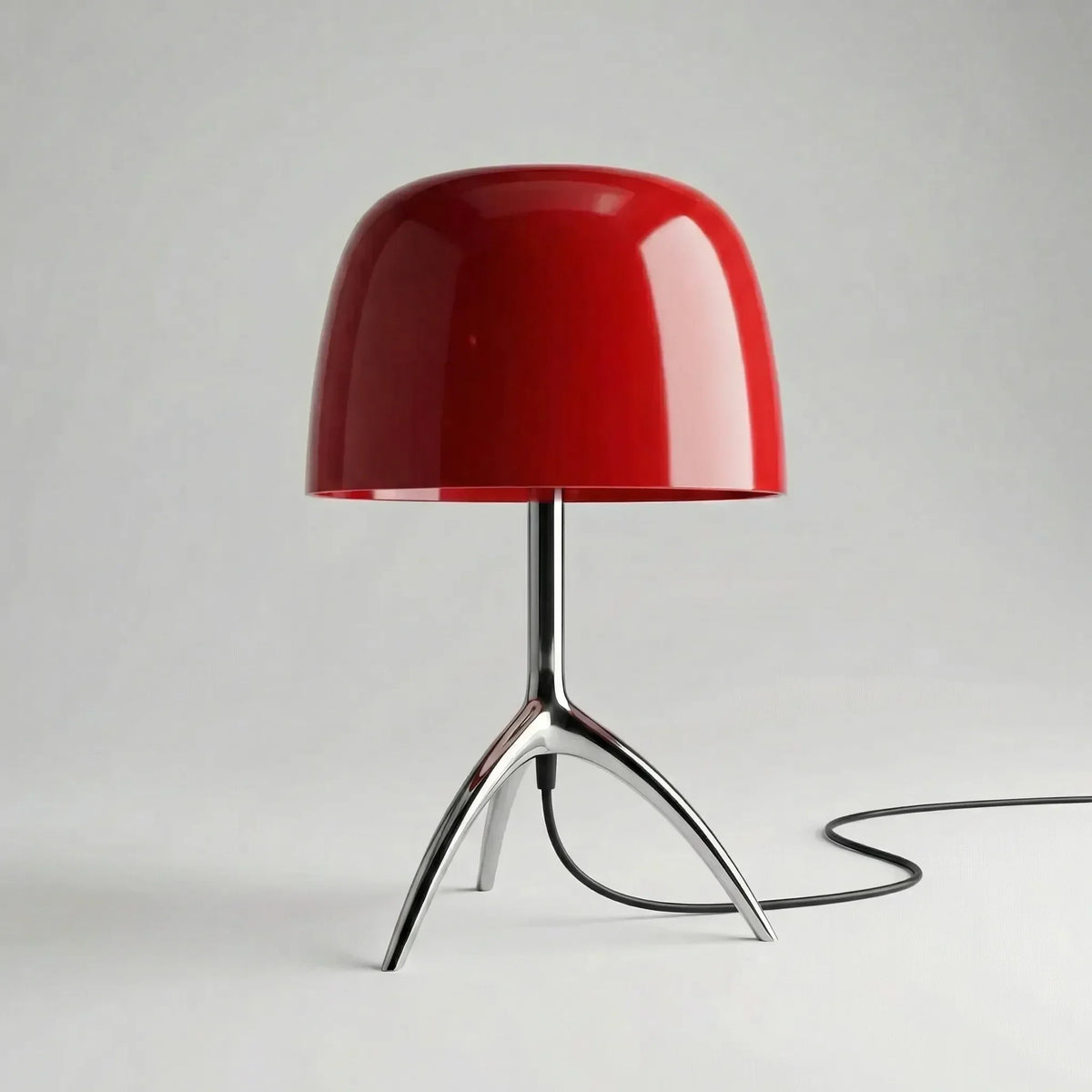 Table Lamp | Sculptural Tripod Base & Rotating Dome | LED Included