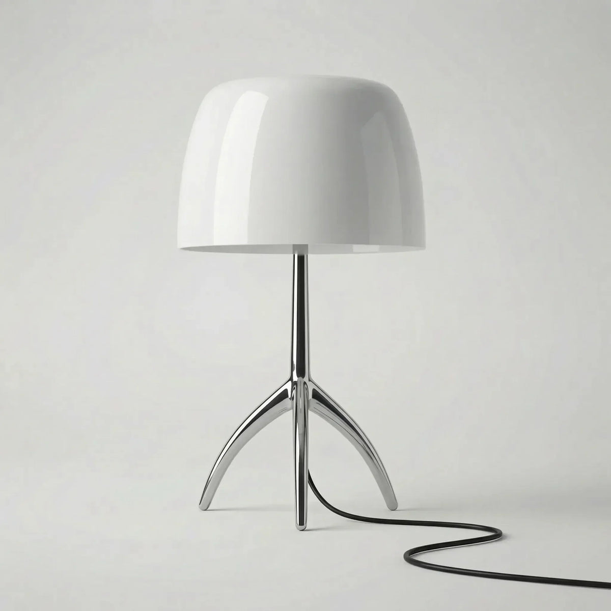 Table Lamp | Sculptural Tripod Base & Rotating Dome | LED Included