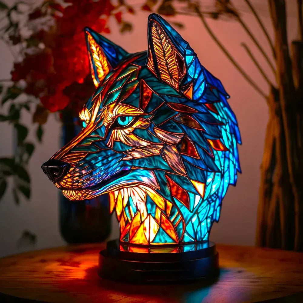 Table Lamp | Stained-Glass Artwork & 10 Animal Designs