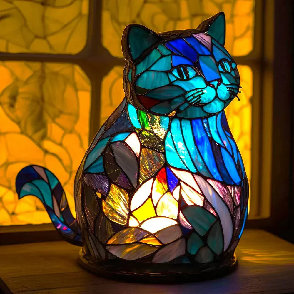 Table Lamp | Stained-Glass Artwork & 10 Animal Designs