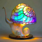 Table Lamp | Stained Glass Effect & Warm LED