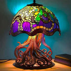 Table Lamp | Stained Glass Effect & Warm LED