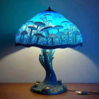 Table Lamp | Stained Glass Effect & Warm LED