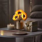 Table Lamp | Sunflower Motif & USB-Powered