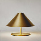 Table Lamp | Wide Cone Shade & Touch Dimming