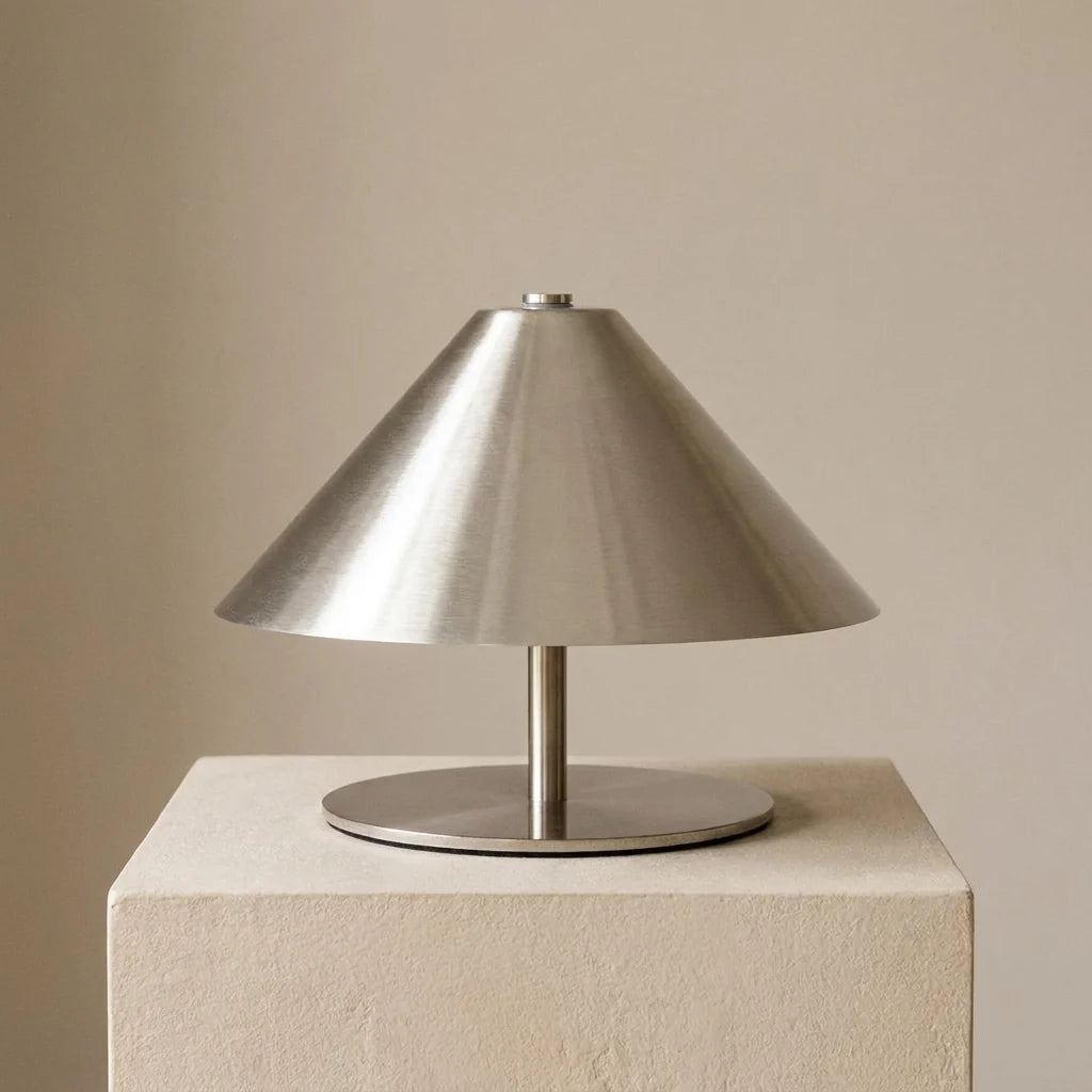 Table Lamp | Wide Cone Shade & Touch Dimming