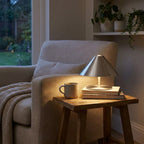 Table Lamp | Wide Cone Shade & Touch Dimming