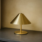 Table Lamp | Wide Cone Shade & Touch Dimming