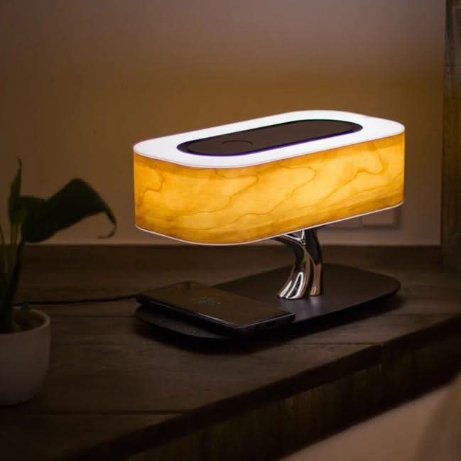 Table Lamp | Wireless Charging, Bluetooth Speaker & Dimmable LED