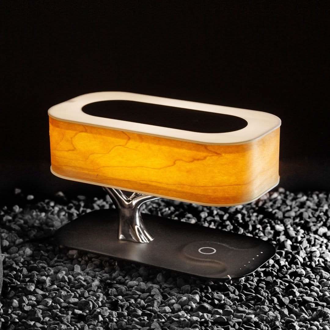 Table Lamp | Wireless Charging, Bluetooth Speaker & Dimmable LED