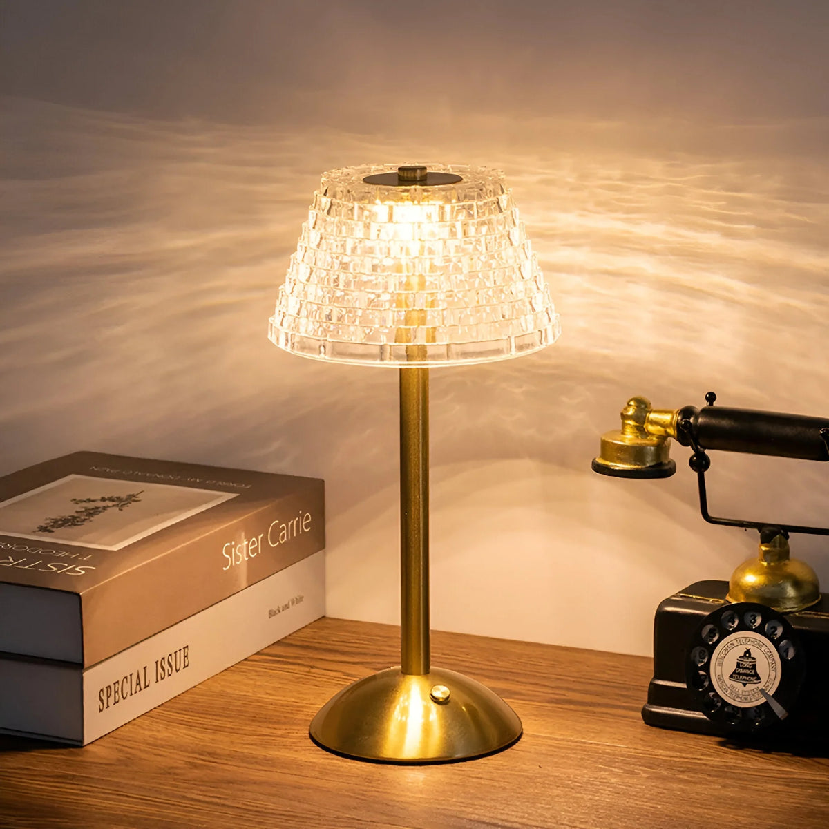 Table Lamp | Wireless Rechargeable & Touch Dimmable