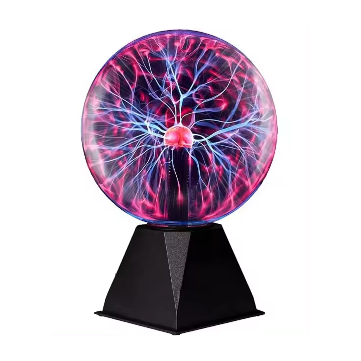 Table Lamp | Interactive Plasma Ball & Glass Globe | Mood Lighting