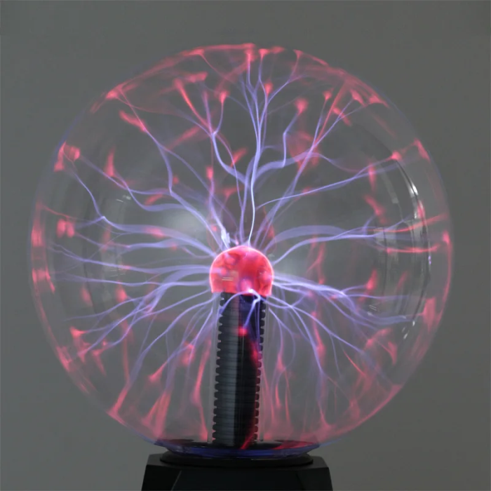 Table Lamp | Interactive Plasma Ball & Glass Globe | Mood Lighting