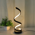 Table Lamp with Spiral Design