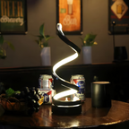 Table Lamp with Spiral Design