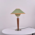 Table Lamp | Wood Base & Fabric Shade | 30 x 44 cm