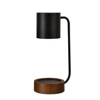 Table Lamp | Wood & Metal With Candle Holder | GU10 Socket