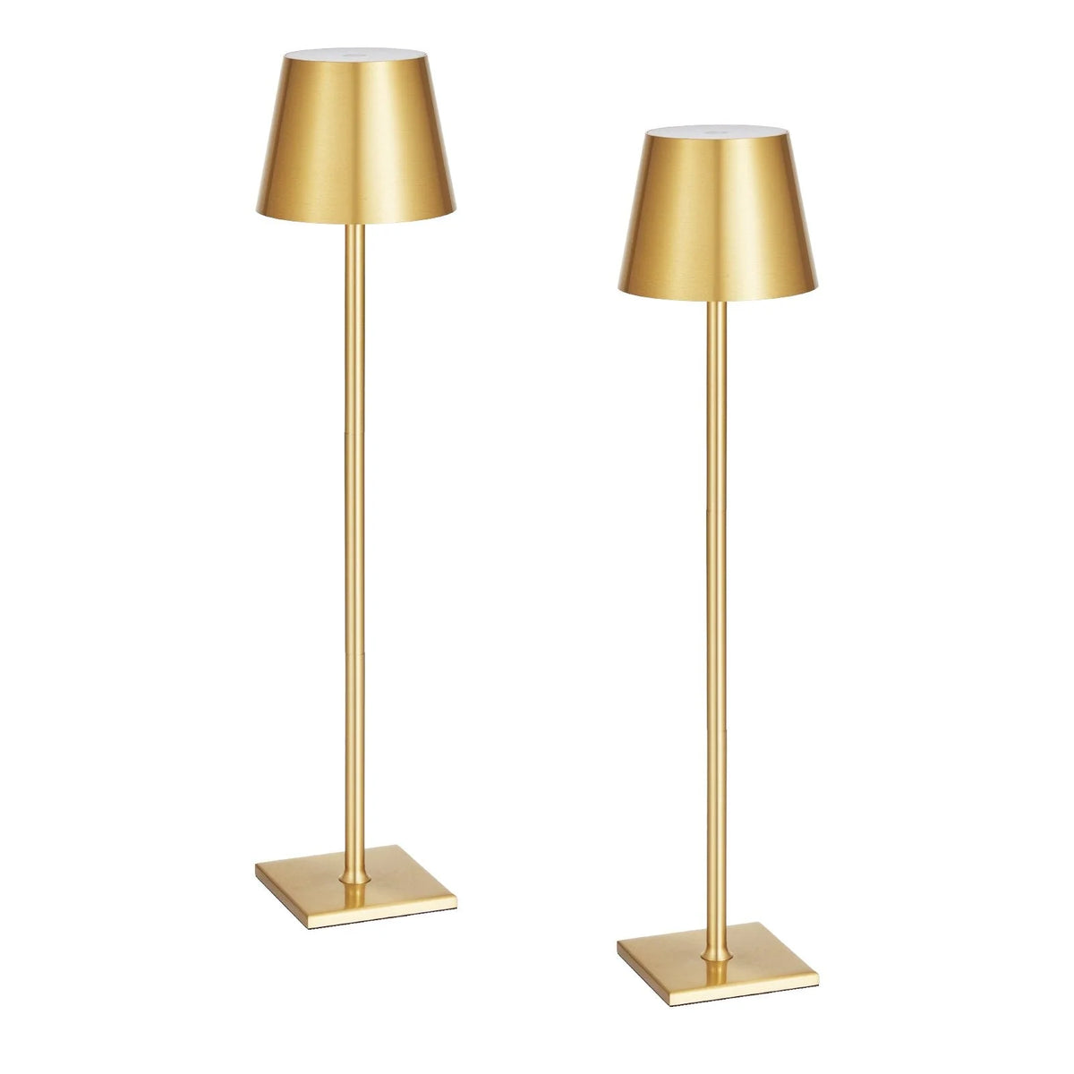 Table Lamps | Cordless & Rechargeable Gold-Tone | Set of 2