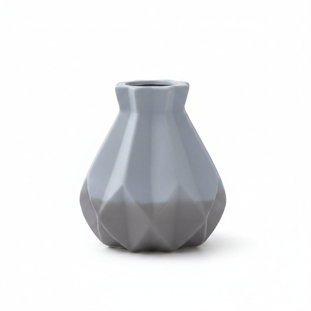 Table Vase | Porcelain & Ceramic Diamond Texture | Small