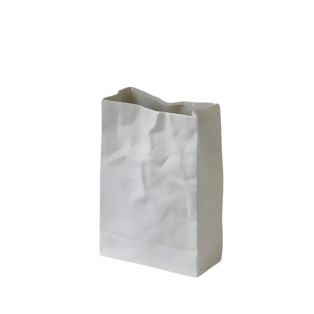 Table Vase | Sculptural Folded-Paper Ceramic