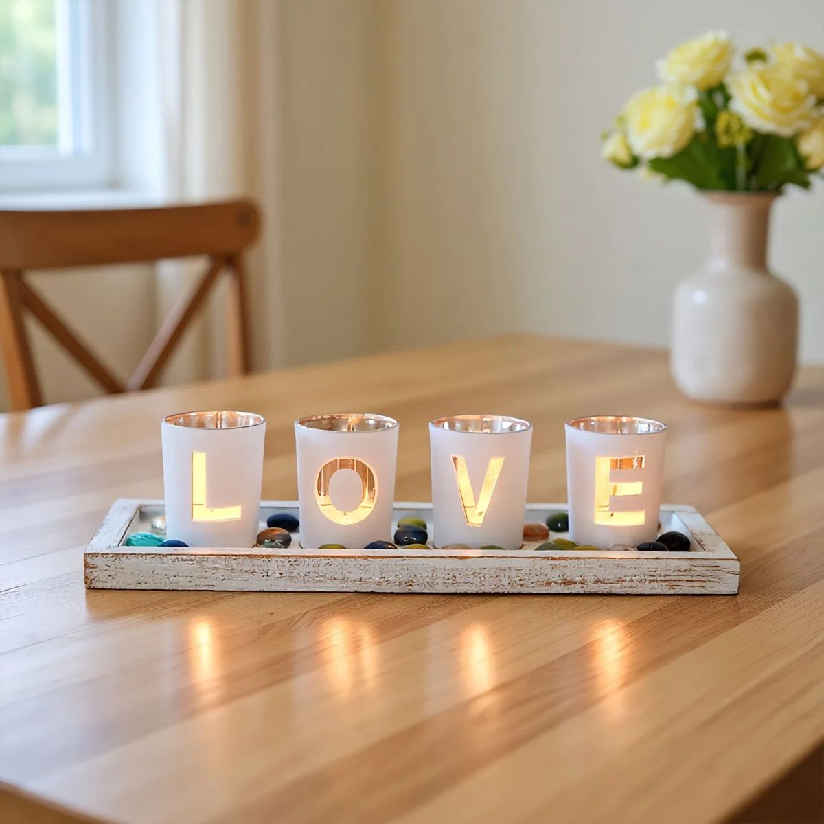 Tabletop Decoration | Natural Wood Sculptural Design