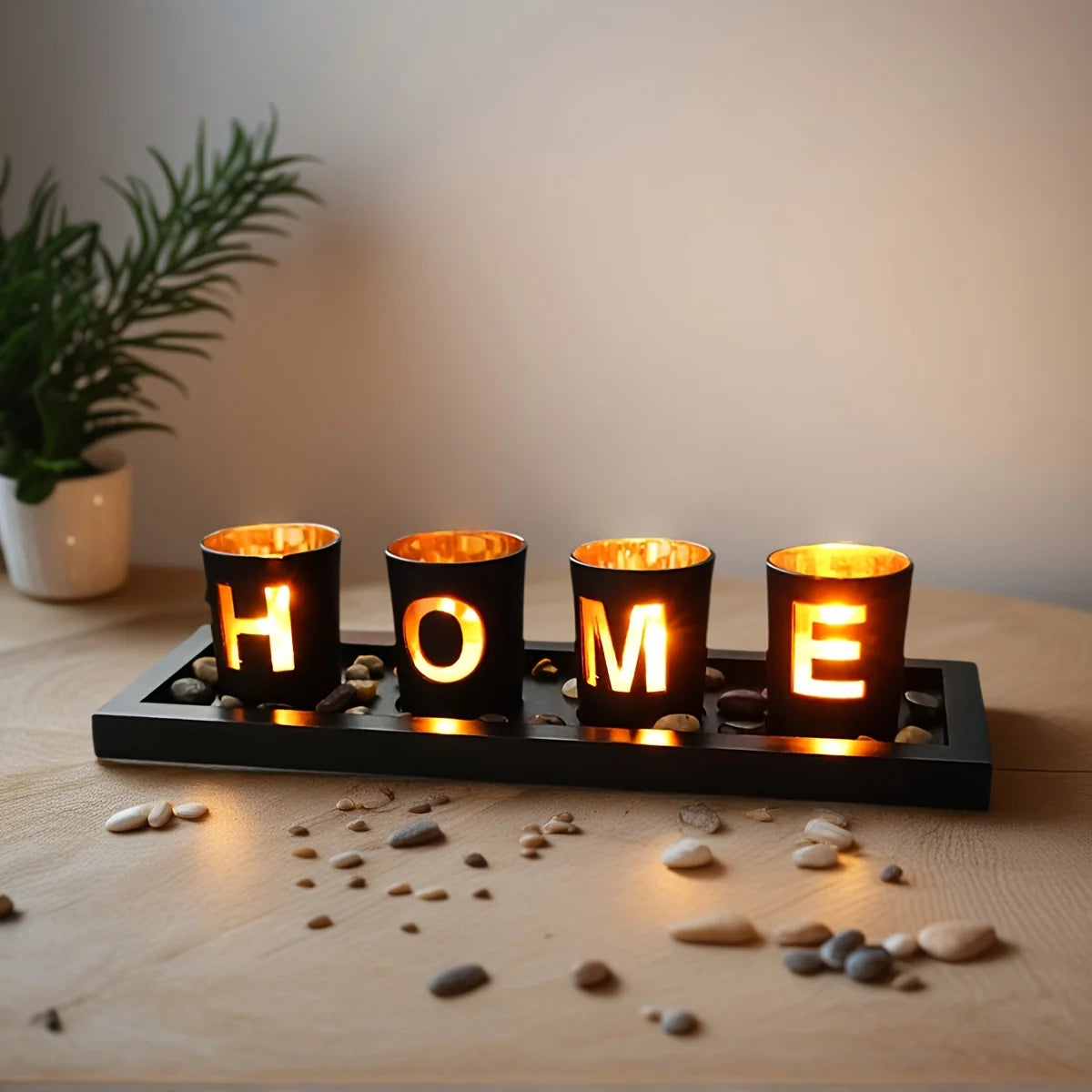 Tabletop Decoration | Natural Wood Sculptural Design